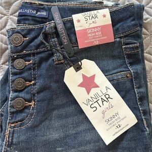 Vanilla Star Girl’s Dark Blue Skinny Jeans - Skinny High Rise - Size 12